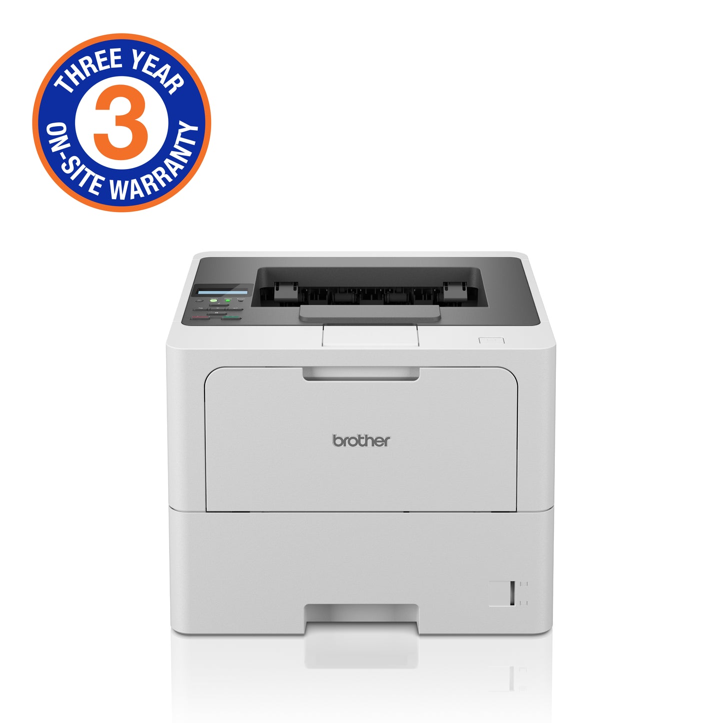 Brother High-Speed Monochrome Duplex Laser Printer with wired and wireless network capability (3YR onsite) by Brother