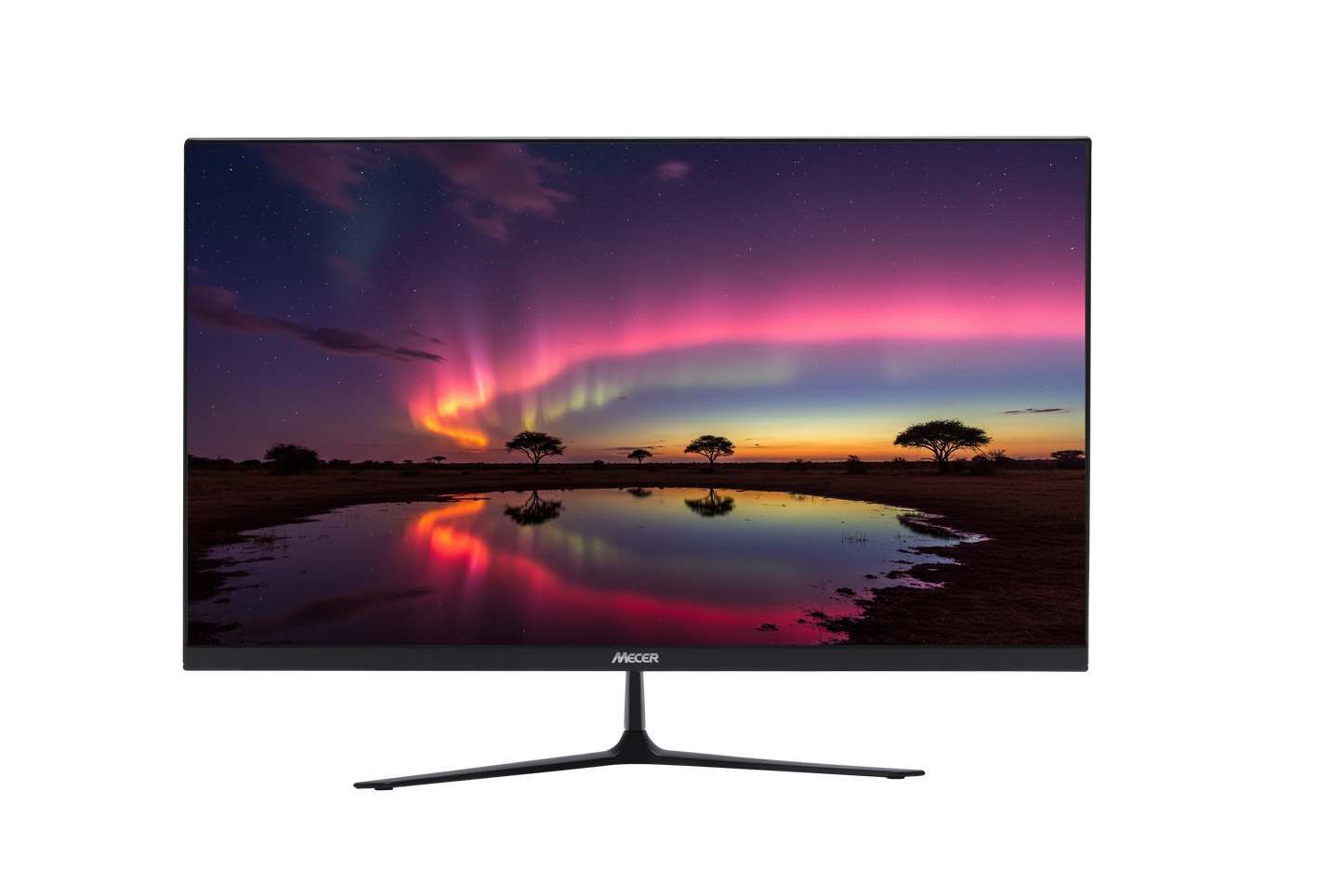 MECER 27'' 16X9 FULL HD 1920X1080 LED MONITOR BLK HDMI+VGA (exclu by Mecer