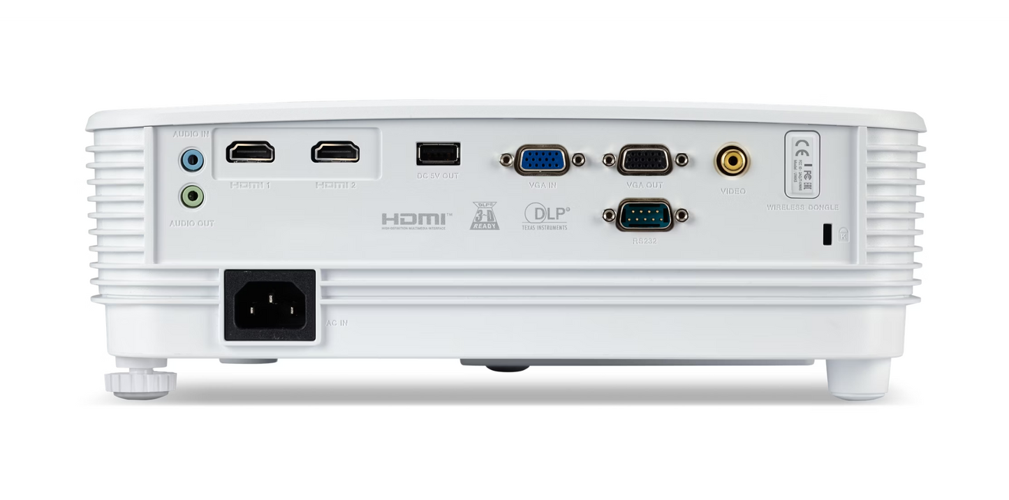 Acer PJ P1257i DLP XGA 4800 Lm WiFi 20000 to 1 Contrast EMEA 2.4 kg 10 W Speakers Bag 3 Year FRR Warranty