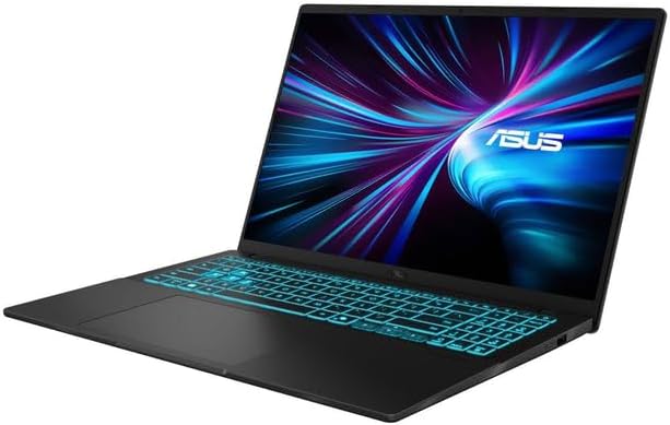ASUS V16 16 Inch Laptop Intel Core I7 240H 2.5 GHz RTX 5050 8GB GDDR7 16GB DDR5 1TB PCIe Gen4 SSD Windows 11 Pro Black
