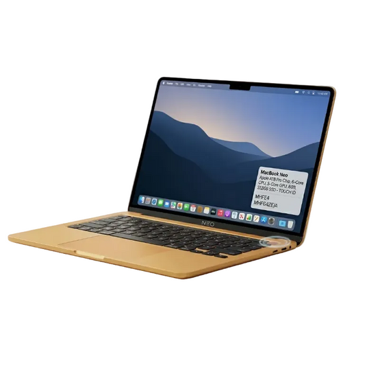 Apple MacBook Neo 13 Inch A18 Pro With 6 Core CPU And 5 Core GPU 8GB RAM 512GB SSD Touch ID For Students And Pros