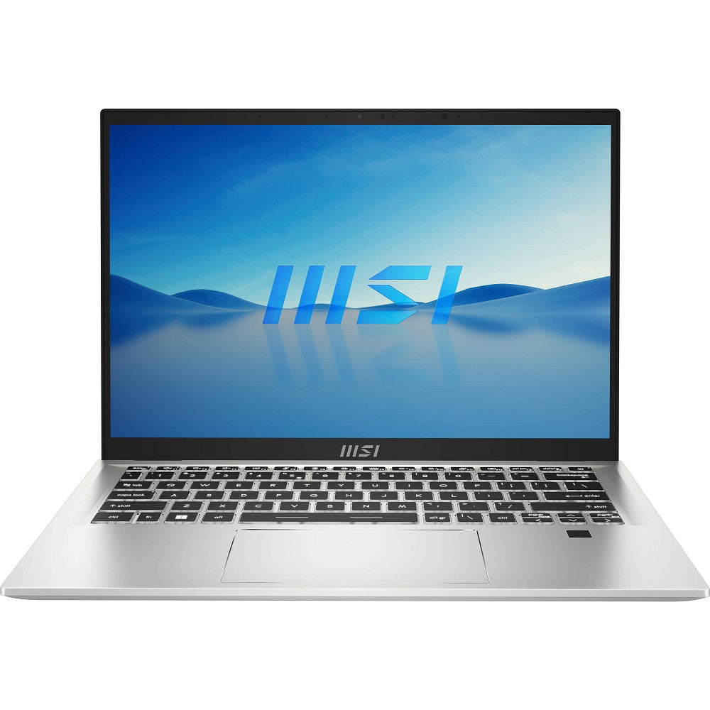 MSI Prestige 14 Evo laptop, silver, 14-inch FHD display, Intel Iris Xe graphics