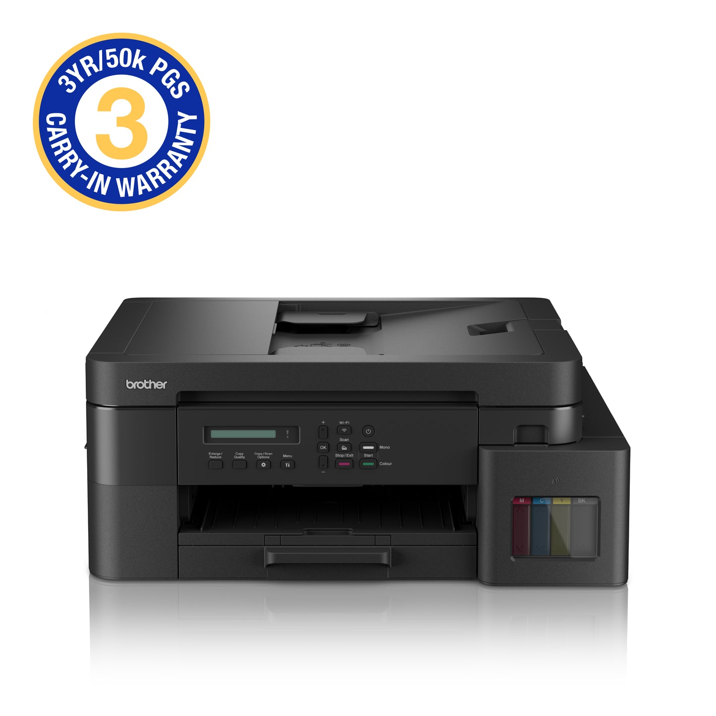 Brother DCP-T830DW Printer with 3 Year/50 000 Page Carry-in Warranty by Brother