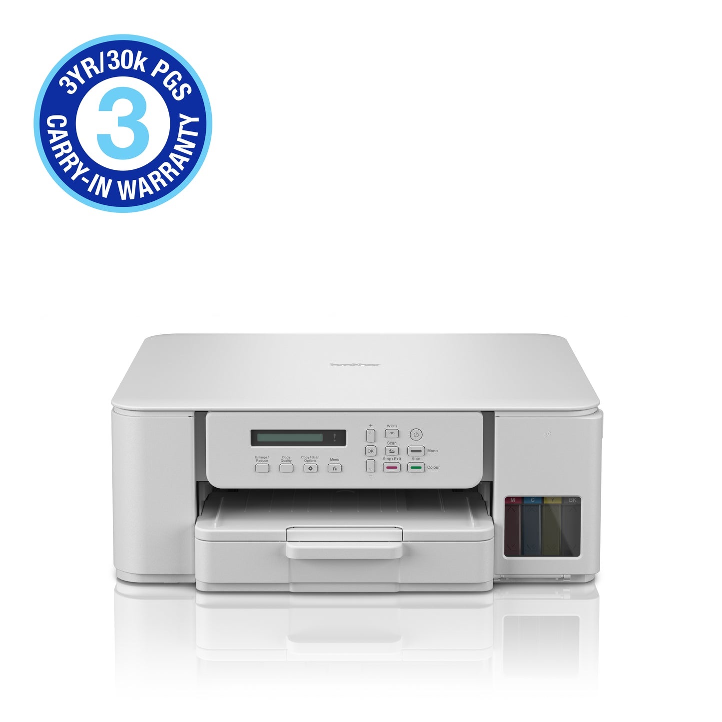 Brother DCP-T536DW 3-in-1 Ink Tank Printer/ duplex printing (3YR / 30 000 Page Carry In Warranty) by Brother