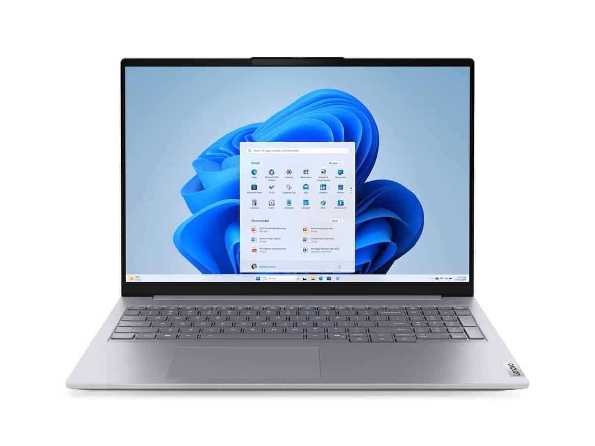 Lenovo ThinkBook 16 Inch Laptop Intel Core I5 210H 16GB RAM 512GB SSD Windows 11 Pro 3 Year Warranty