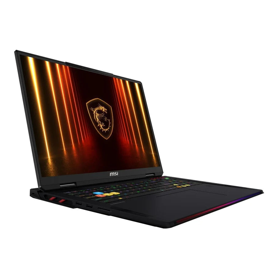 MSI Raider 18 HX AI gaming laptop with RTX 5080, RGB keyboard and 18-inch display