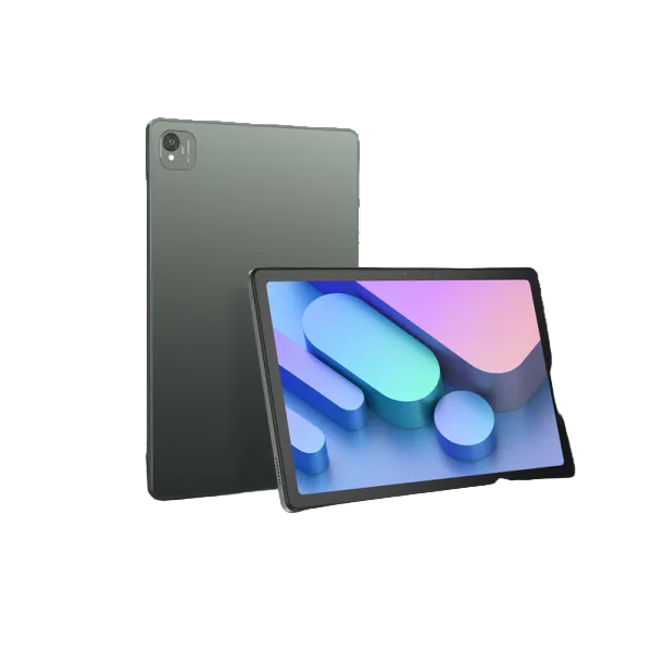 Acer Iconia V11-22M 11-inch gray tablet, rear camera module and angled colorful display.